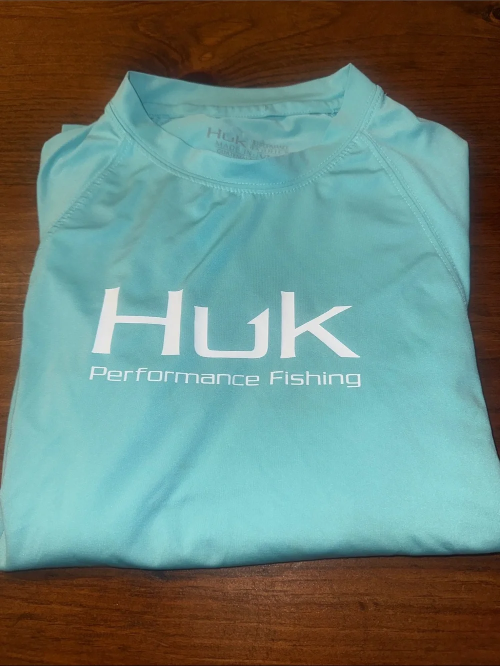 Huk boys Light Aqua Long Sleeve Rash Guard - Picture 7 of 7